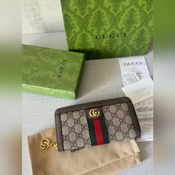 Gucci Ophidia Zip Around Wallet - Picture 1 of 9